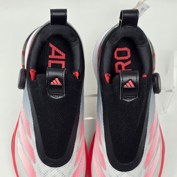 adidas Adizero ZG BOA Spikeless Golf Shoes White Red IH9896 Men's Size 8.5 New - Picture 10 of 13